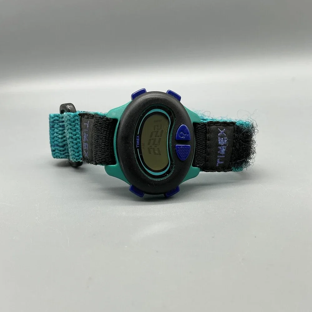Timex Mystery Answer Watch 38mm Green Digital Black Nylon Backlight New Battery